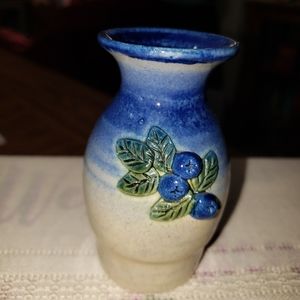Tiny Blueberry Pottery Vase from JP Pottery/Camden Pottery in Northport, Maine